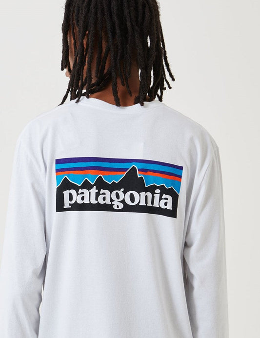 Pata P-6 Logo Responsibili-Tee Long Sleeved T-Shirt - White