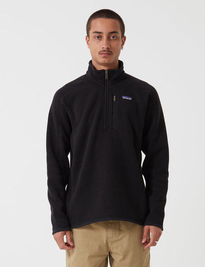 Pata Better Sweater 1/4 Zip Fleece - Black